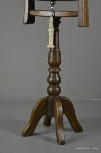 Large Bronze Ships Bell On Oak Stand - Kernow Furniture