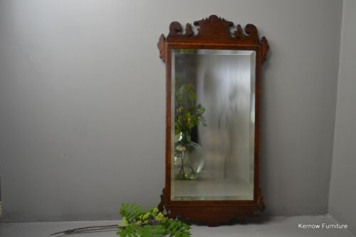 18th Century Style Mahogany Wall Mirror - Kernow Furniture