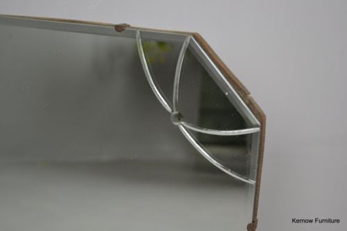 Vintage Frameless Mirror - Kernow Furniture