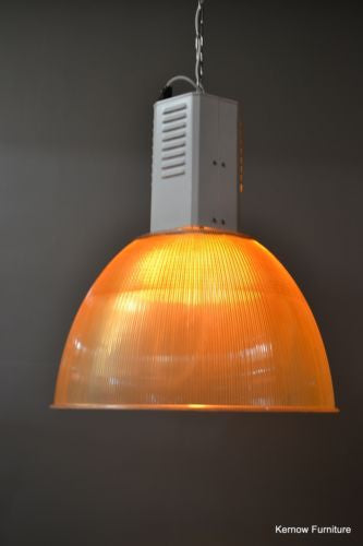 Large Industrial Factory Ceiling Light Rewired - Kernow Furniture