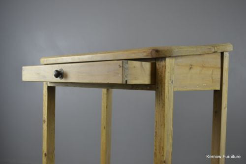 Waxed Pine Clerks Desk - Kernow Furniture