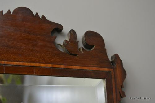 18th Century Style Mahogany Wall Mirror - Kernow Furniture