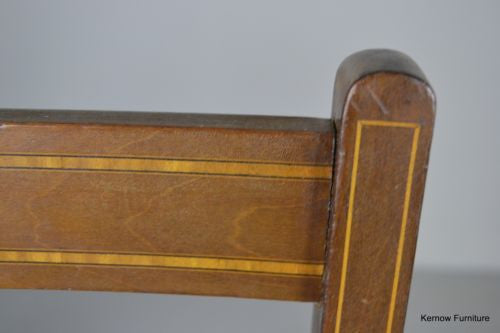 Antique Edwardian Cane Occasional Side Hall Chair - Kernow Furniture