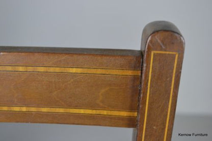 Antique Edwardian Cane Occasional Side Hall Chair - Kernow Furniture