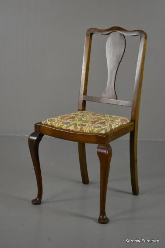 Single Antique Edwardian Occasional Chair - Kernow Furniture