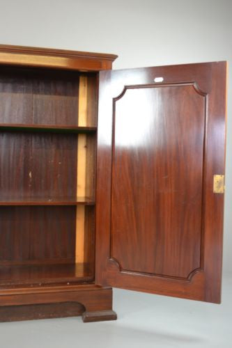 Large Mahogany Double Door Shop Cabinet by T.Simpson & Sons - Kernow Furniture