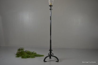 Black Iron Standard Lamp - Kernow Furniture