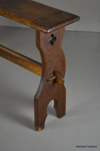 Pine Ecclesiastical Chapel Hall Bench - Kernow Furniture