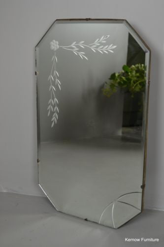 Vintage Frameless Mirror - Kernow Furniture