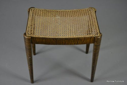 Fischel Furniture Caned Birch Effect Dressing Stool - Kernow Furniture