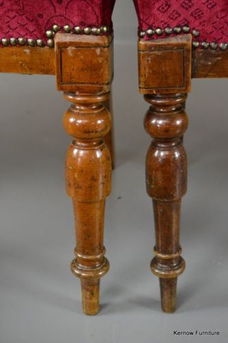 Set 4 Antique Victorian Dining Chairs - Kernow Furniture