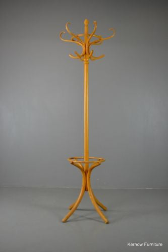 Traditional Style Vintage Beech Wooden Bentwood Hat Stand - Kernow Furniture