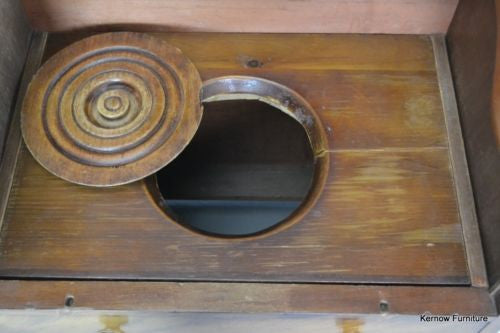 Antique Victorian Figured Mahogany Chest Commode - Kernow Furniture