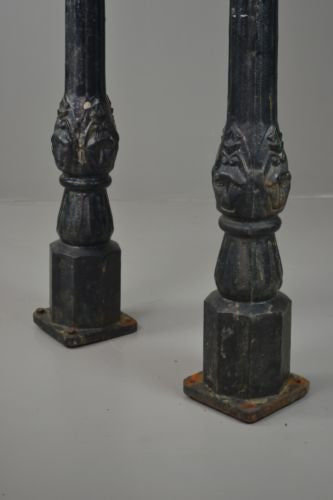 Pair Antique Cast Iron Horse Hitching Posts - Kernow Furniture