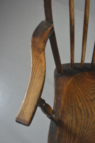 Elm Windsor Open Arm Chair - Kernow Furniture