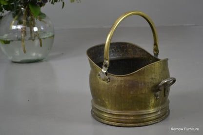 Traditional Style Brass Coal Bucket Scuttle - Kernow Furniture