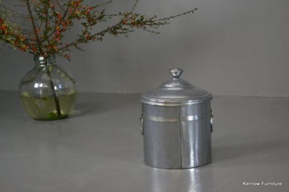 Vintage Deco Style Chrome Coal Bucket - Kernow Furniture