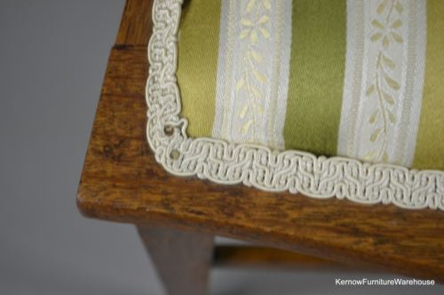 Pair Vintage Light Mahogany Bedroom Chairs - Kernow Furniture