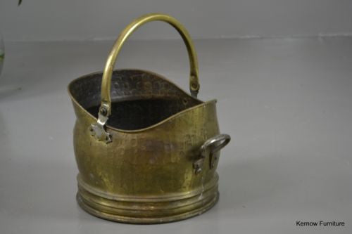 Traditional Style Brass Coal Bucket Scuttle - Kernow Furniture