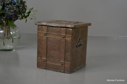 Early 20th Century Copper Coal Box - Kernow Furniture