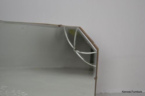 Vintage Frameless Mirror - Kernow Furniture