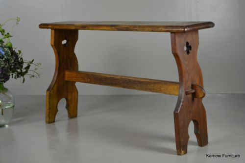 Pine Ecclesiastical Chapel Hall Bench - Kernow Furniture