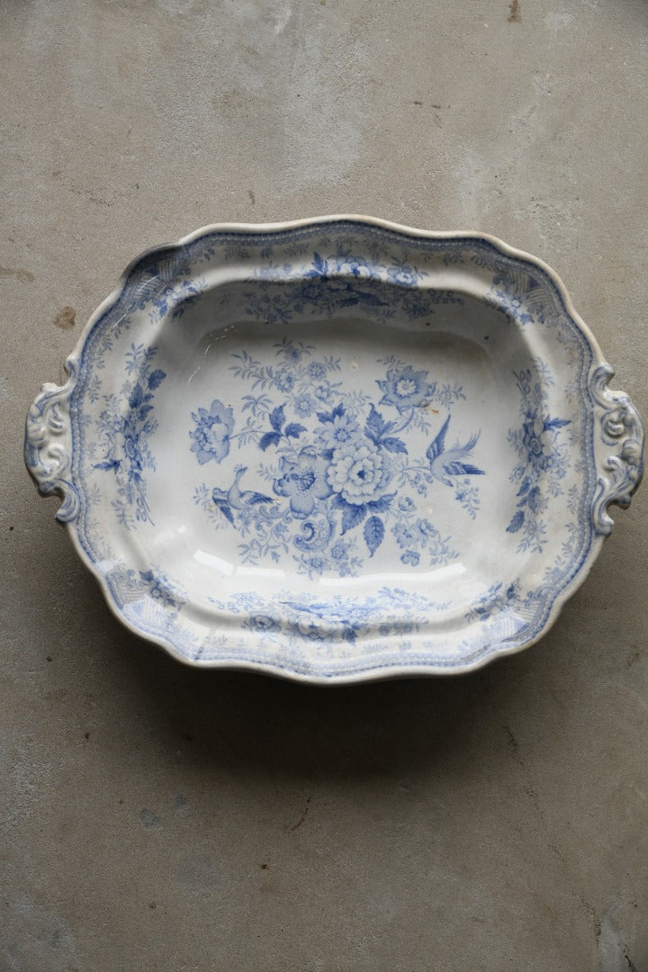 Wedgwood Asian Pheasants Blue Serving Dish