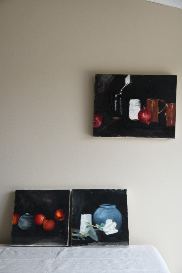 3 Still Life Paintings