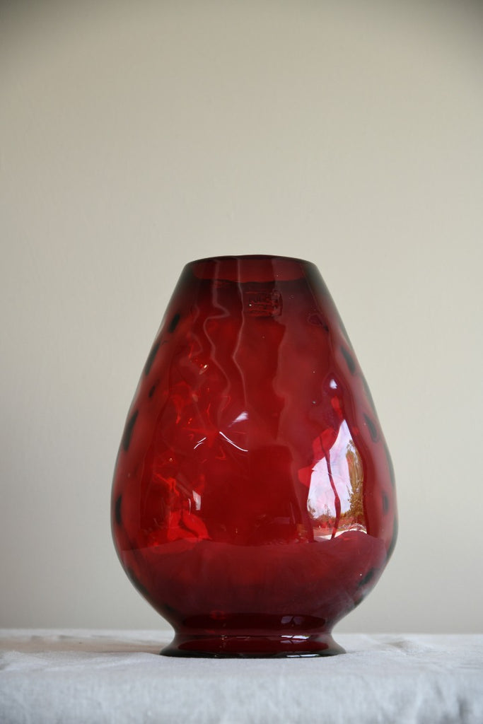 Large Red Glass Shade