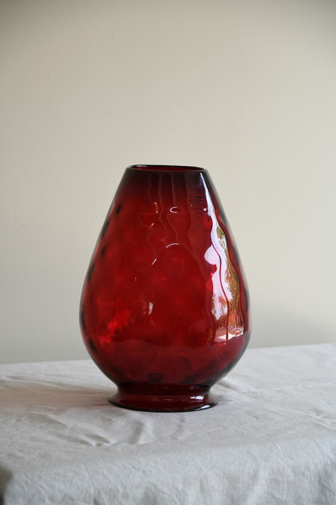 Large Red Glass Shade