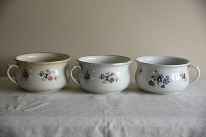 3 Vintage Chamber Pots