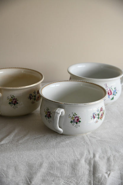 3 Vintage Chamber Pots