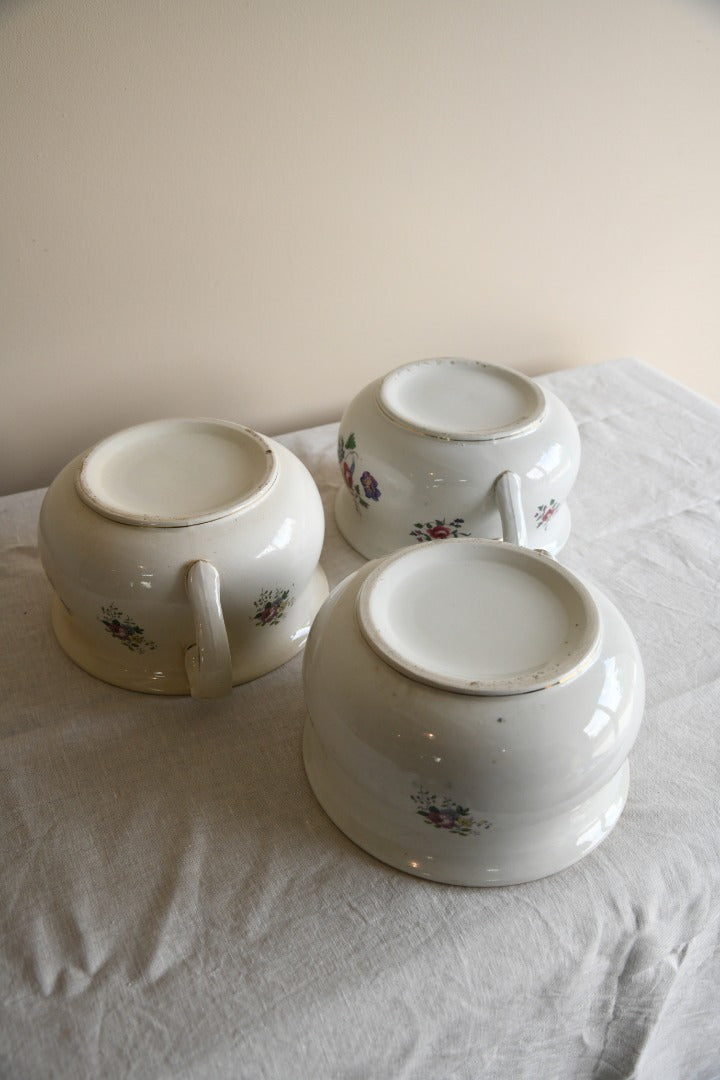 3 Vintage Chamber Pots