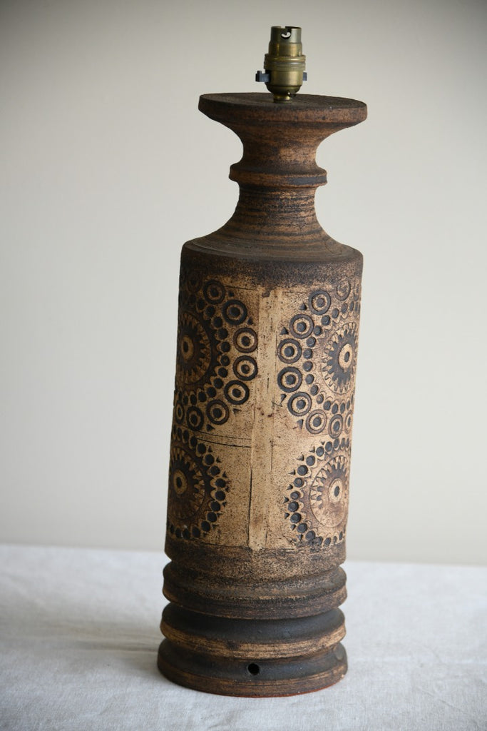 Large Retro Pottery Lamp