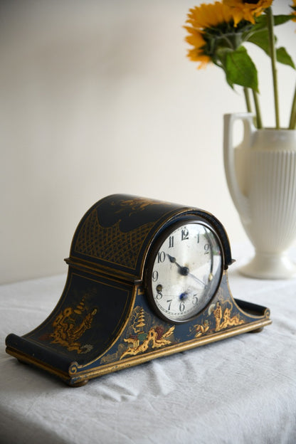 Blue Chinoiserie Mantle Clock