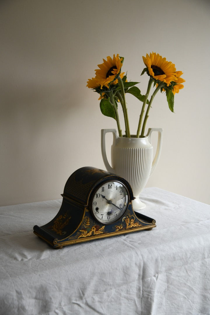 Blue Chinoiserie Mantle Clock