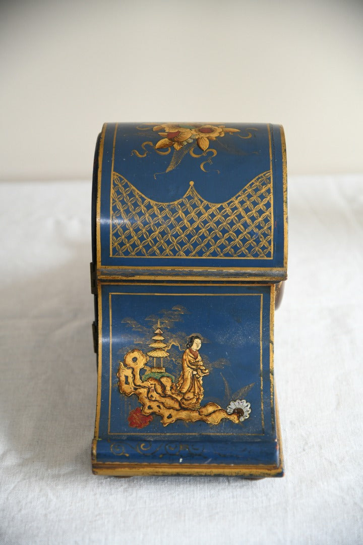 Blue Chinoiserie Mantle Clock