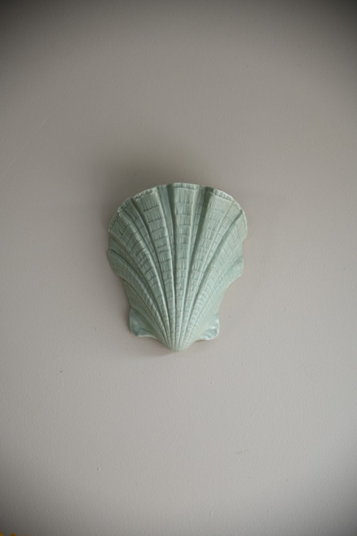 Pair Shell Shaped Wall Vase