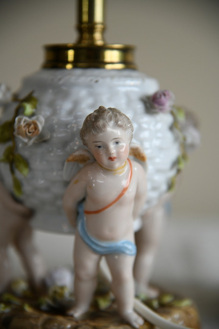 Pair Putti Table Lamps