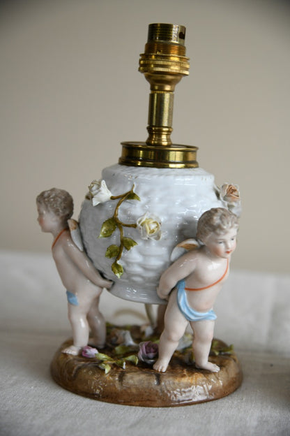 Pair Putti Table Lamps