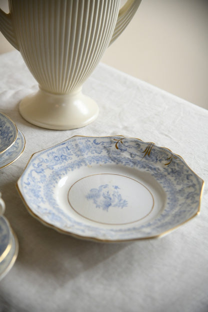 Blue & White Oriental Transferware Tea Set