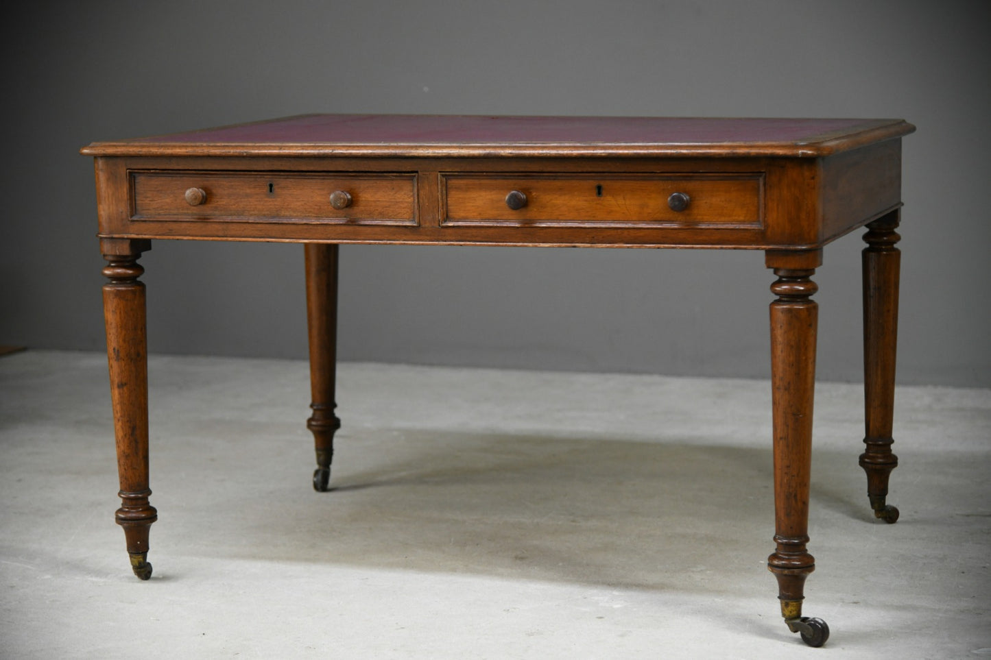 Antique Victorian Library Table