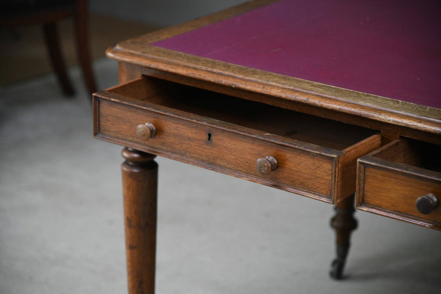 Antique Victorian Library Table