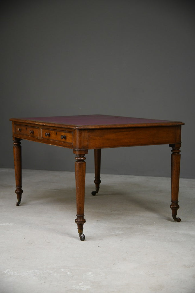 Antique Victorian Library Table