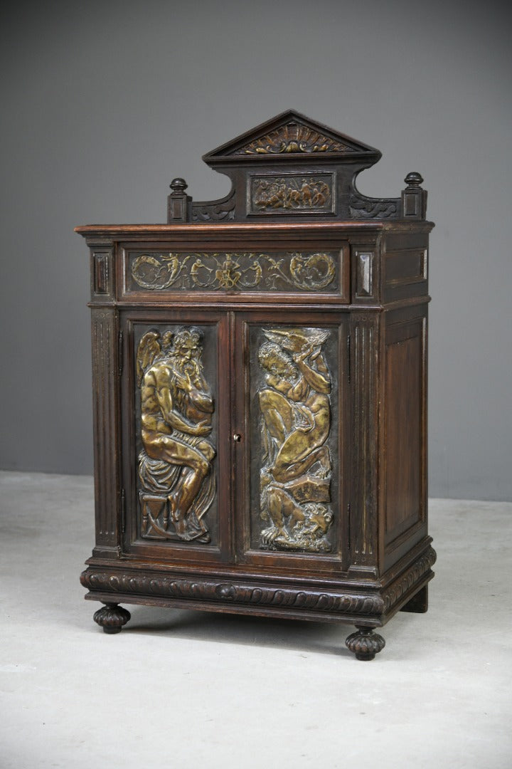 Italian Oak Renaissance Revival Style Cupboard