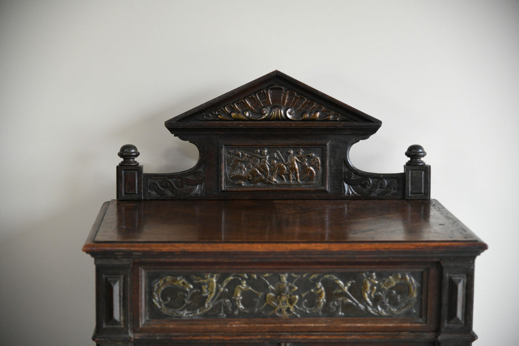 Italian Oak Renaissance Revival Style Cupboard