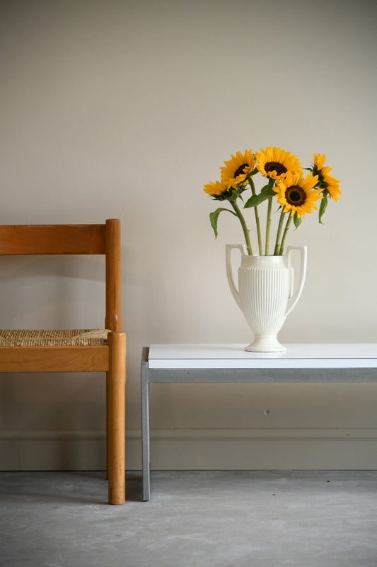 Retro White Rectangular Coffee Table