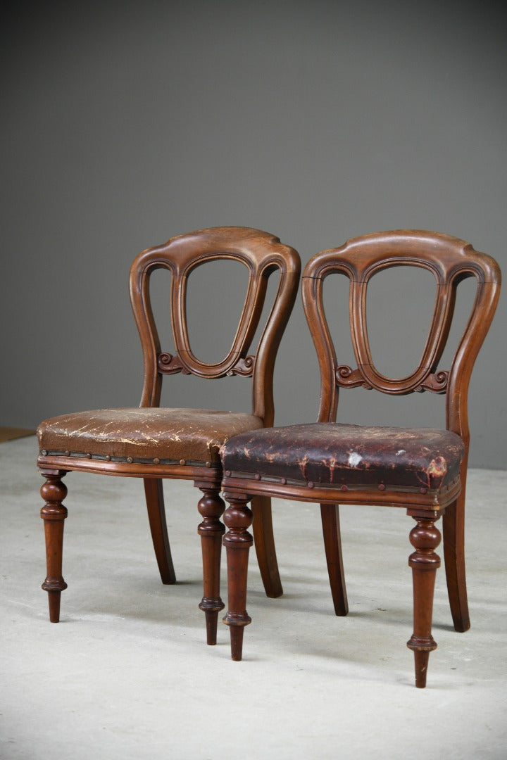 Pair Victorian Dining Chairs