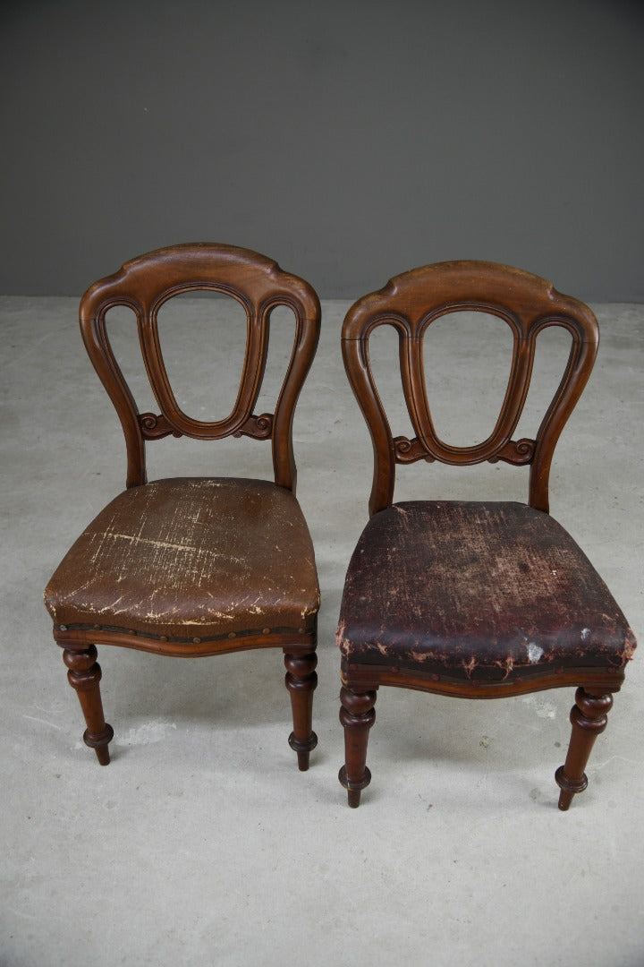 Pair Victorian Dining Chairs