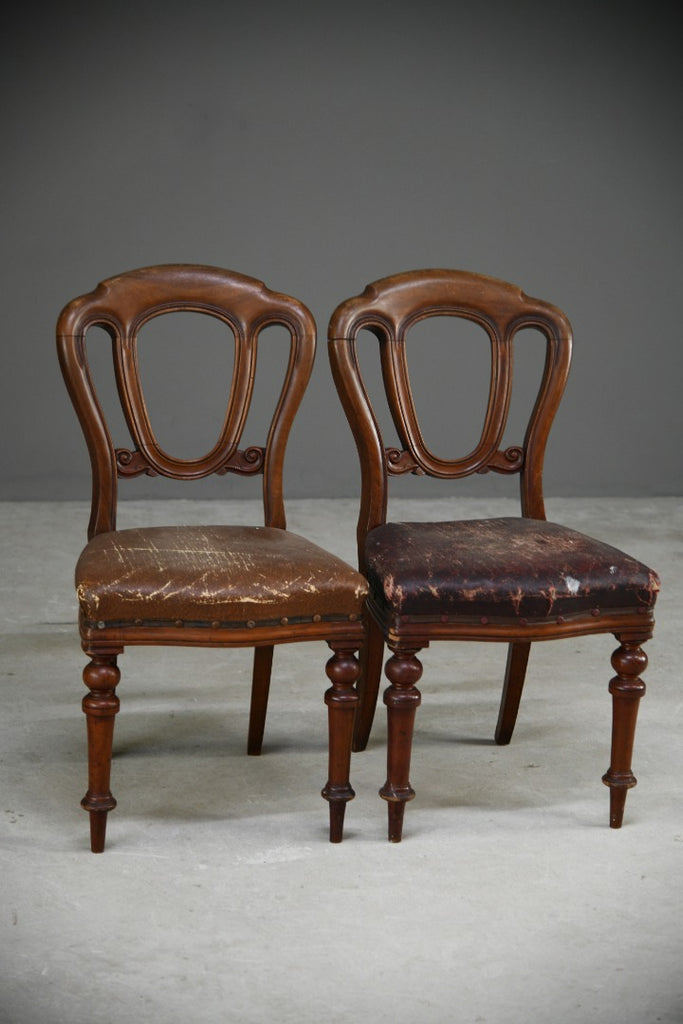 Pair Victorian Dining Chairs